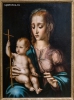 Мадонна с младенцем и прялкой в виде креста. Луис де Моралес. 1570 гг.